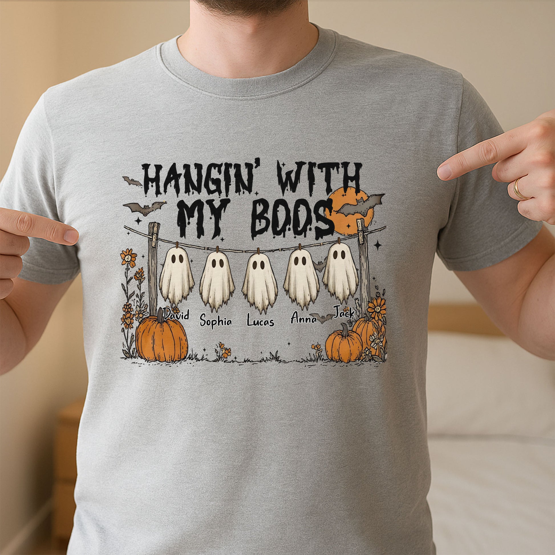 Hangin' With My Boos, Ghosts And Pumpkins