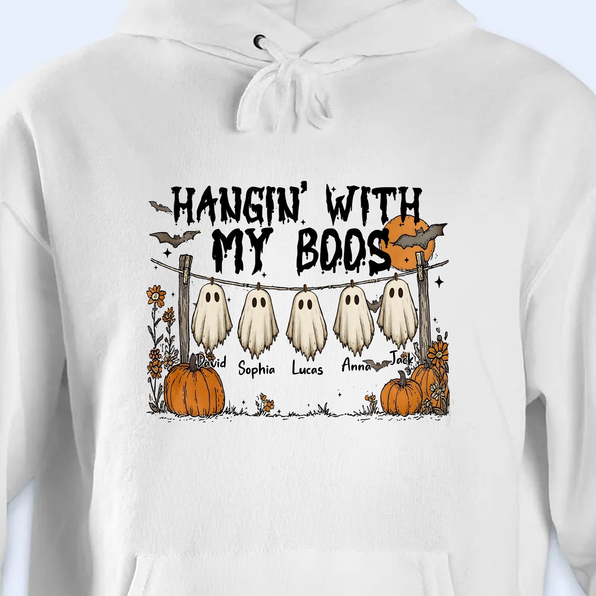 Hangin' With My Boos, Ghosts And Pumpkins