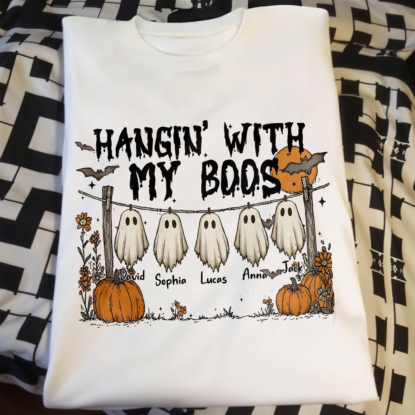 Hangin' With My Boos, Ghosts And Pumpkins
