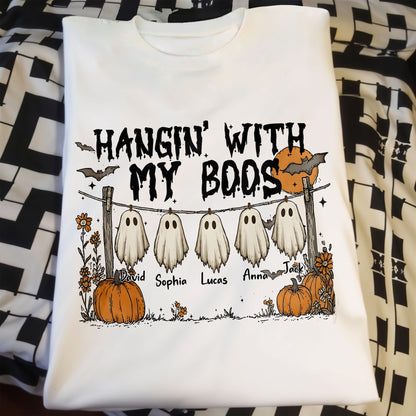 Hangin' With My Boos, Ghosts And Pumpkins