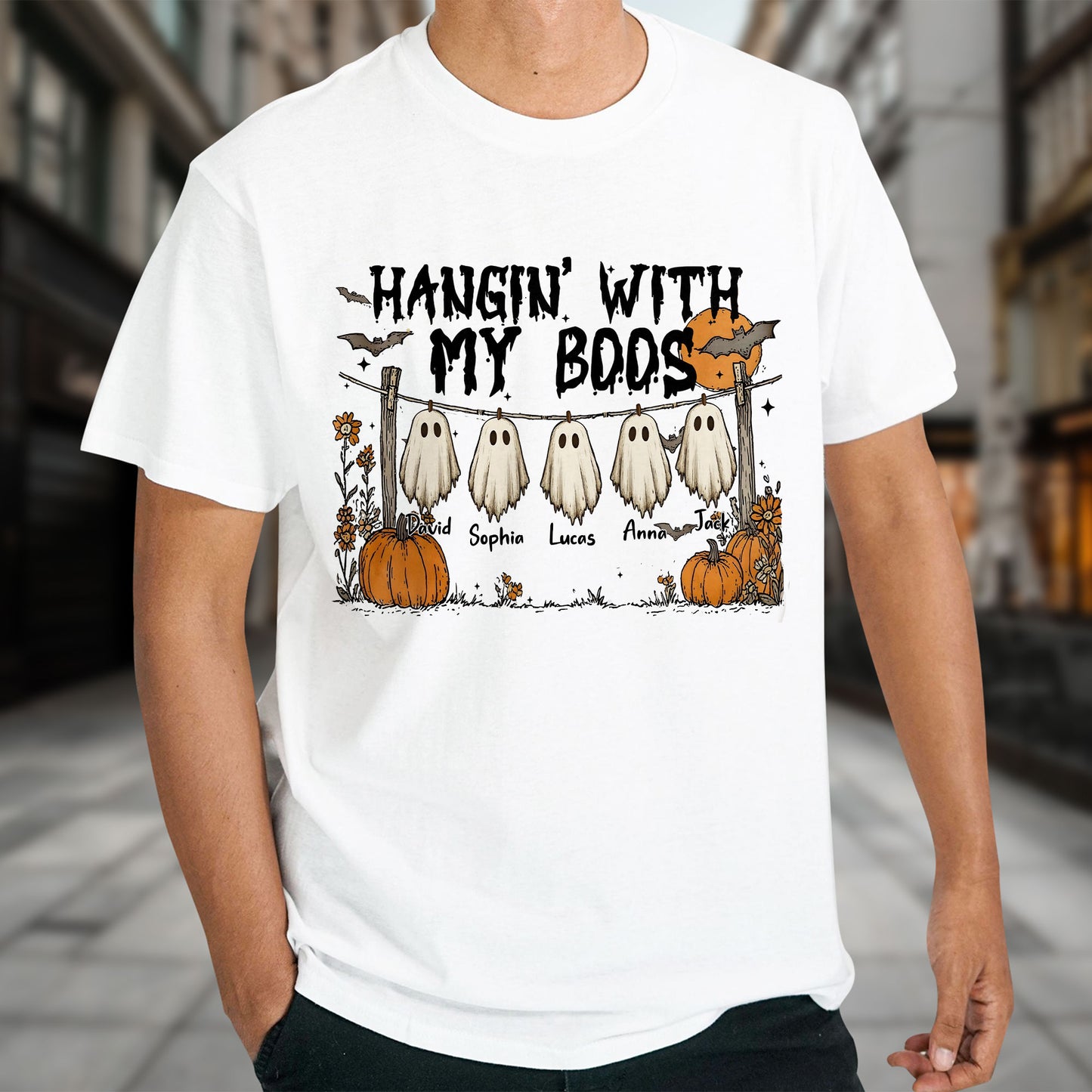 Hangin' With My Boos, Ghosts And Pumpkins