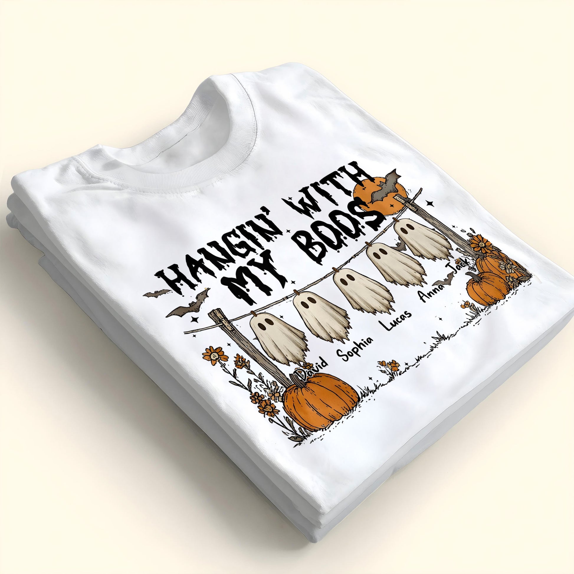 Hangin' With My Boos, Ghosts And Pumpkins