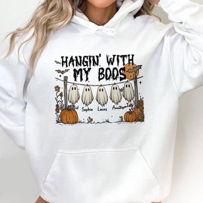 Hangin' With My Boos, Ghosts And Pumpkins