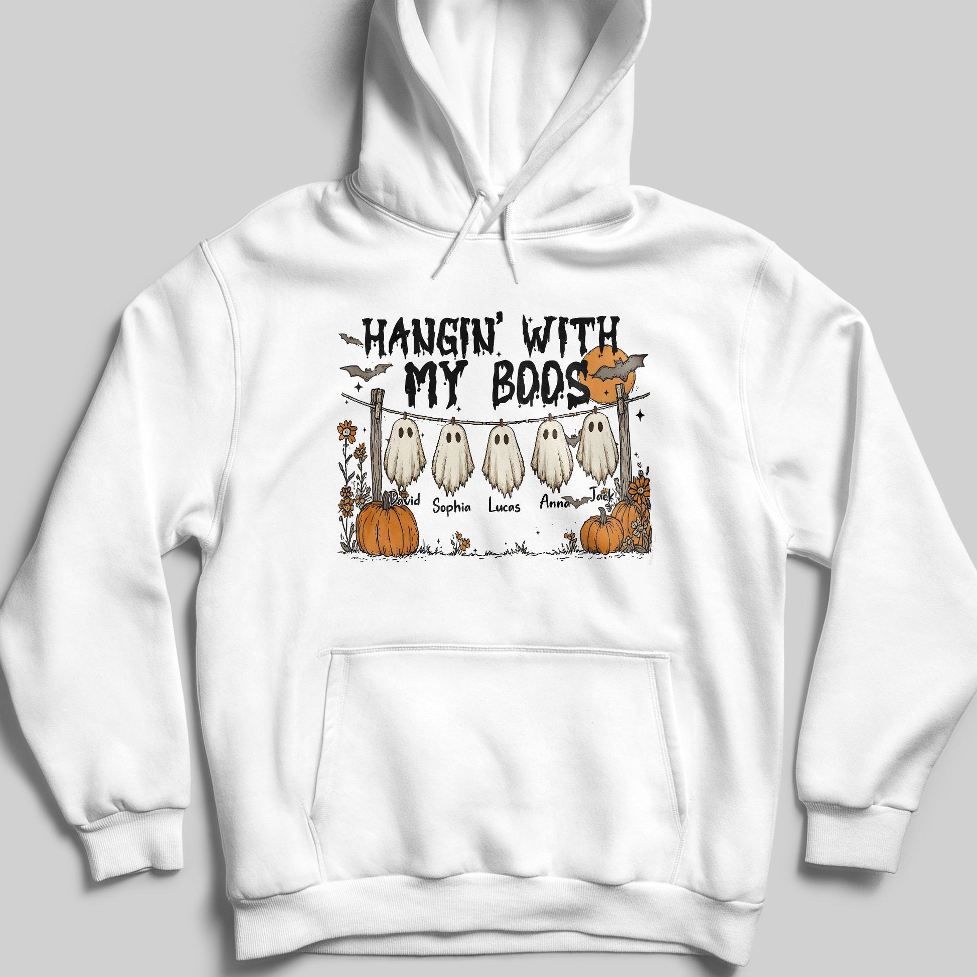 Hangin' With My Boos, Ghosts And Pumpkins