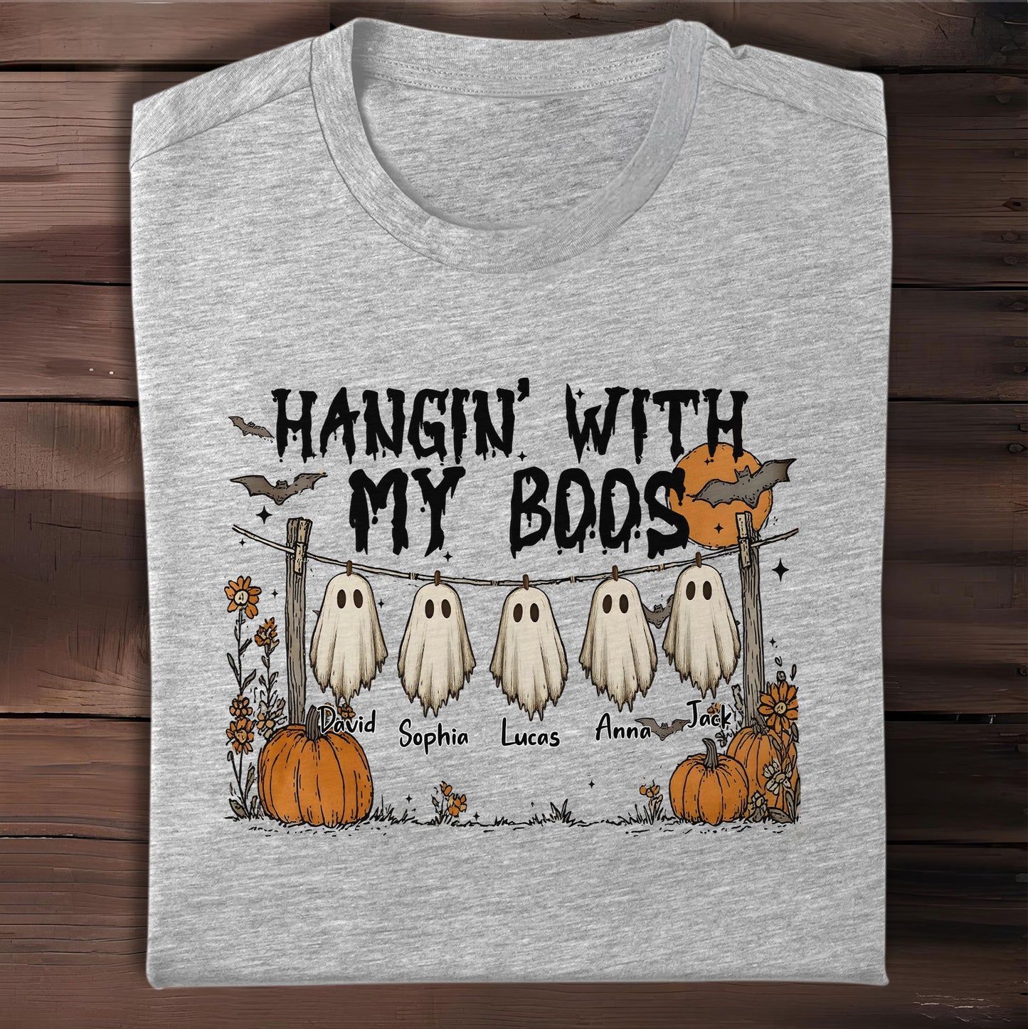 Hangin' With My Boos, Ghosts And Pumpkins