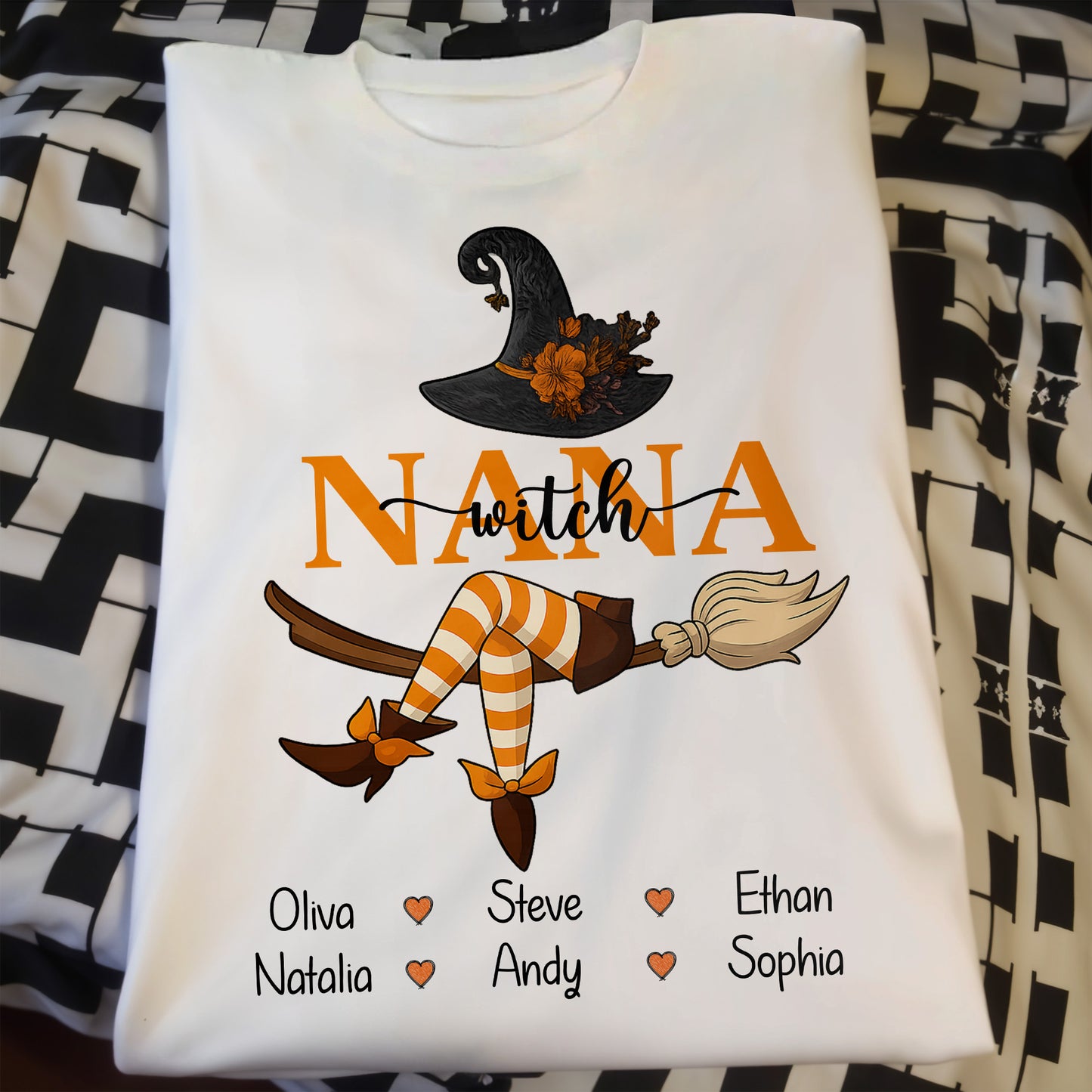 Customizable Witch Hat and Broom Design