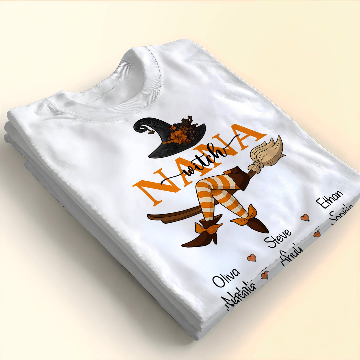 Customizable Witch Hat and Broom Design