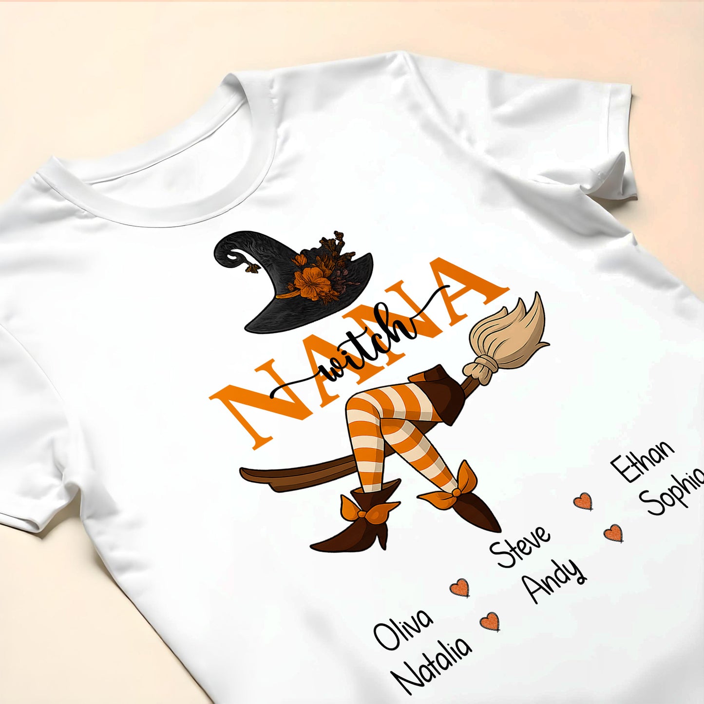 Customizable Witch Hat and Broom Design