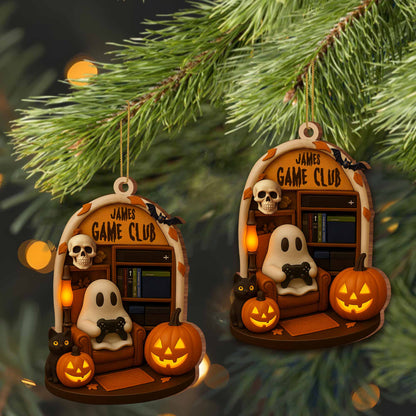 Welcome To Your Game Club Ghost And Pumpkins