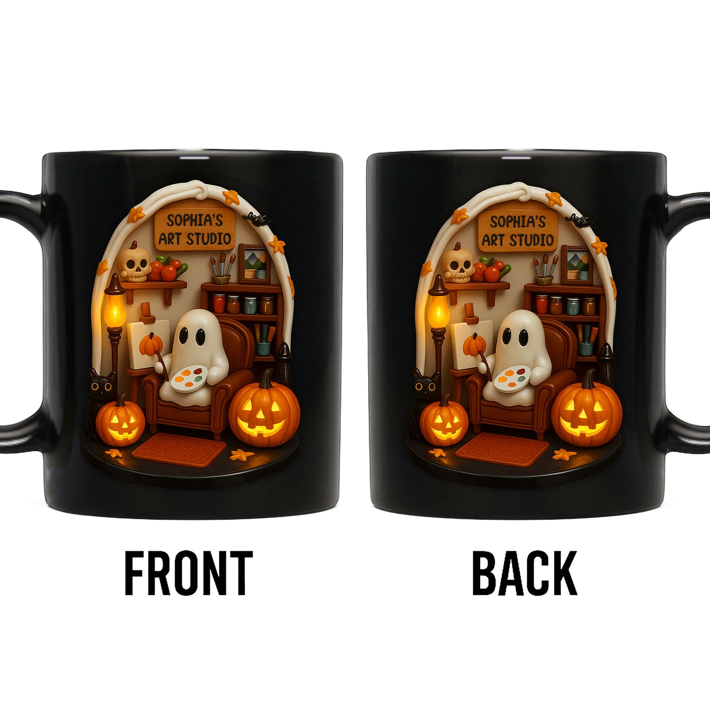 Sophia's Art Studio Ghost and Pumpkins