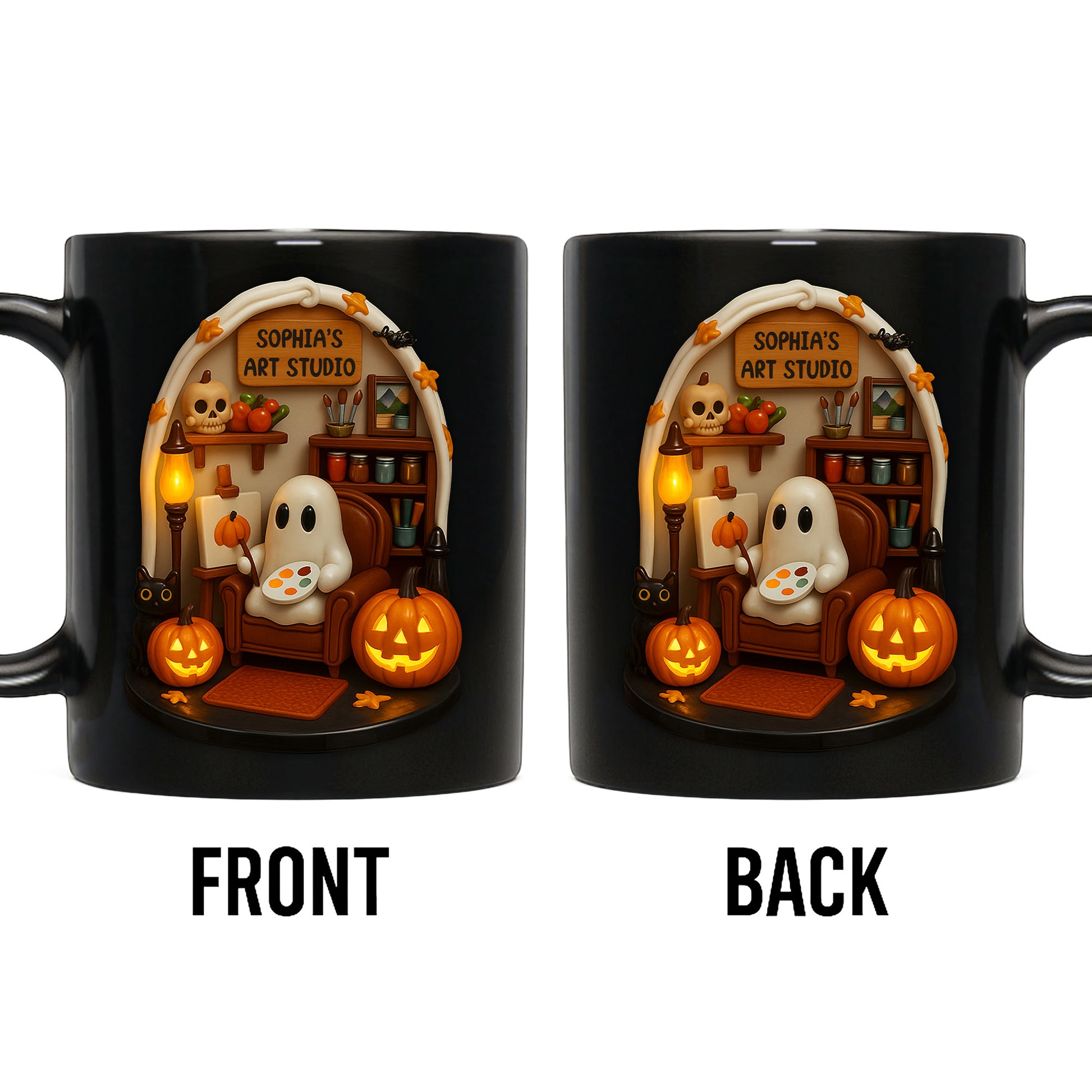 Sophia's Art Studio Ghost and Pumpkins