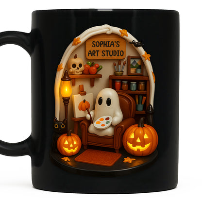 Sophia's Art Studio Ghost and Pumpkins