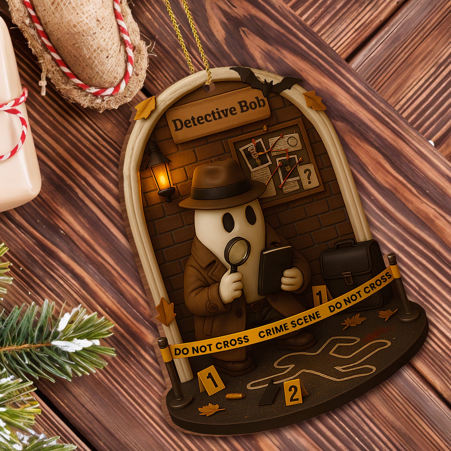 Celebrate Your Inner Detective With Magnifying Glass And Crime Scene