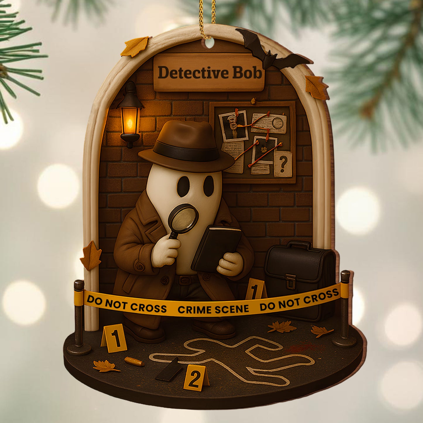 Celebrate Your Inner Detective With Magnifying Glass And Crime Scene