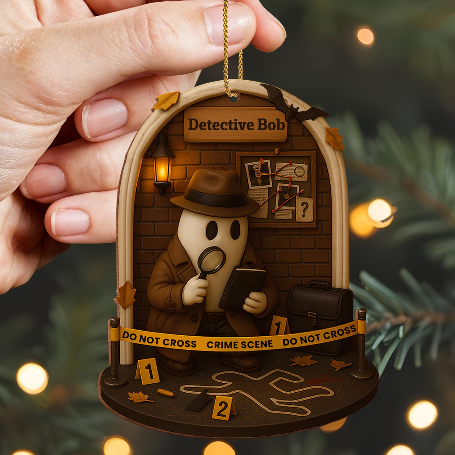 Celebrate Your Inner Detective With Magnifying Glass And Crime Scene