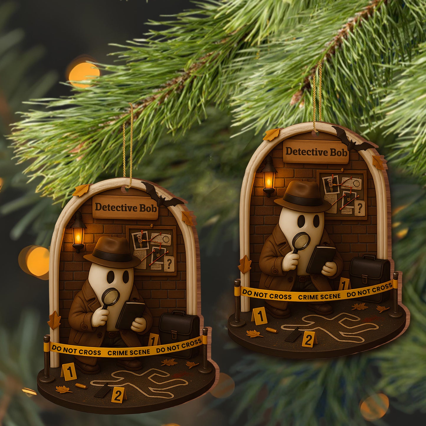 Celebrate Your Inner Detective With Magnifying Glass And Crime Scene