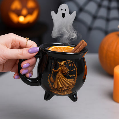 Enchanting Brew With Witch And Broom