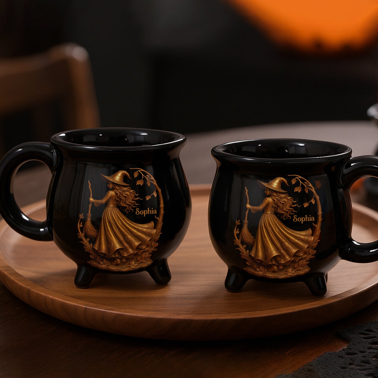 Enchanting Brew With Witch And Broom