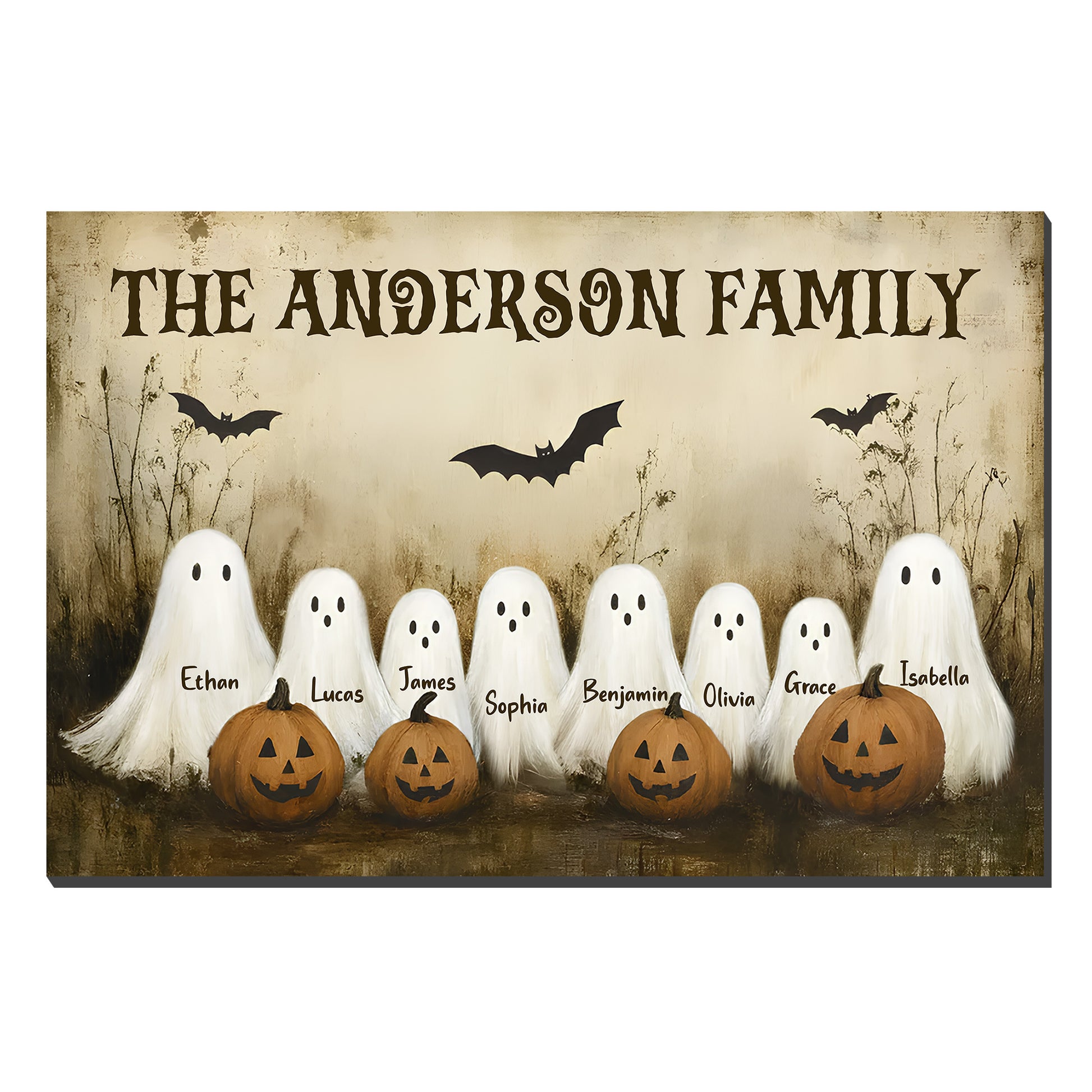The Anderson Family Ghosts and Pumpkins
