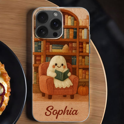 Cozy Reading Nook With Books and Reading Dog