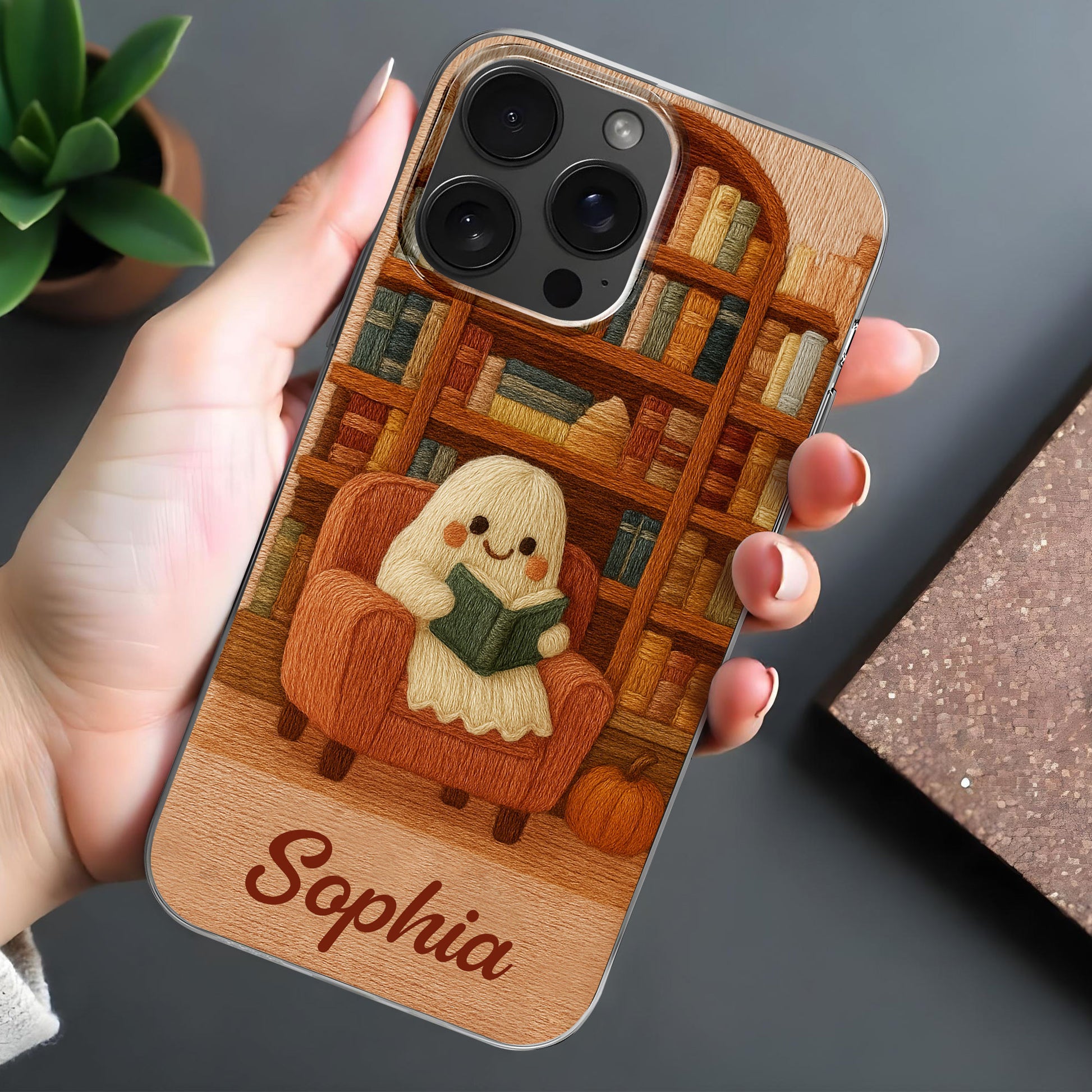 Cozy Reading Nook With Books and Reading Dog