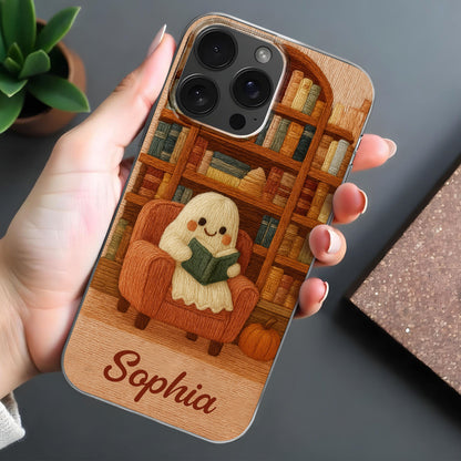 Cozy Reading Nook With Books and Reading Dog