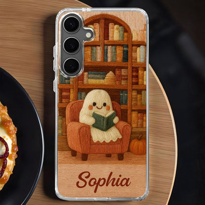 Cozy Reading Nook With Books and Reading Dog