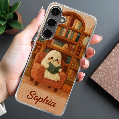 Cozy Reading Nook With Books and Reading Dog