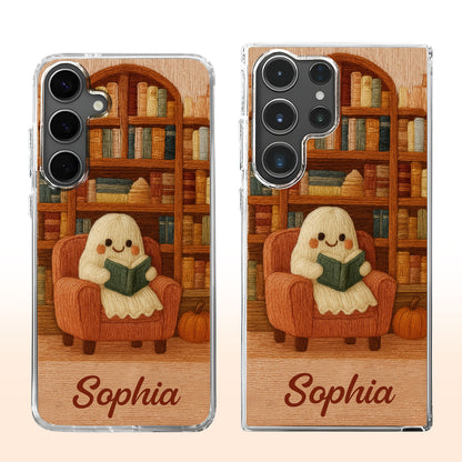 Cozy Reading Nook With Books and Reading Dog