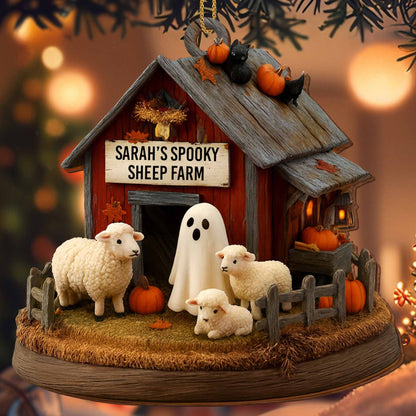 Sarah's Spooky Sheep Farm, Ghost And Pumpkins