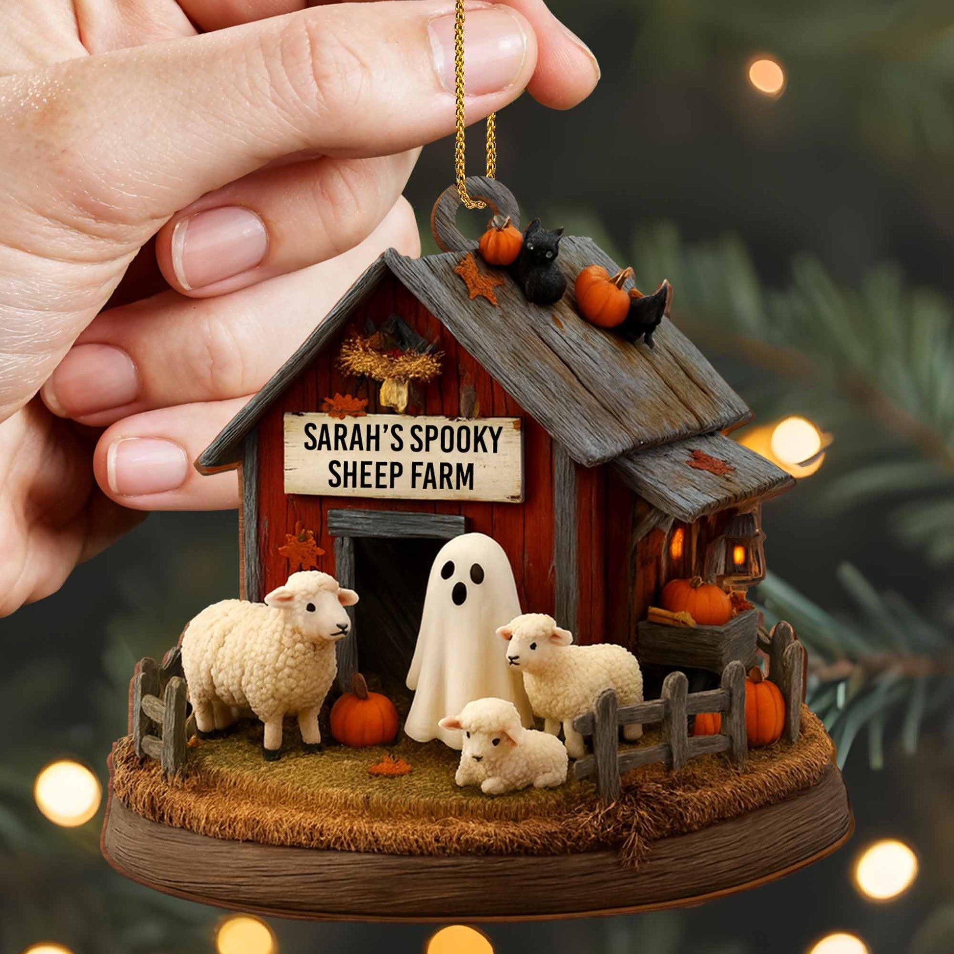 Sarah's Spooky Sheep Farm, Ghost And Pumpkins