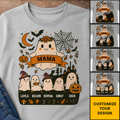 Customizable Spooky Halloween Family T-Shirt