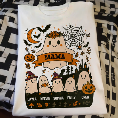 Customizable Spooky Halloween Family T-Shirt