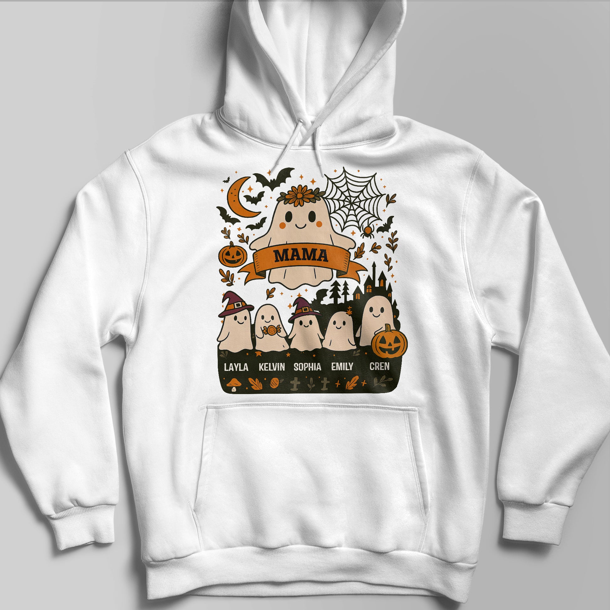 Customizable Spooky Halloween Family T-Shirt