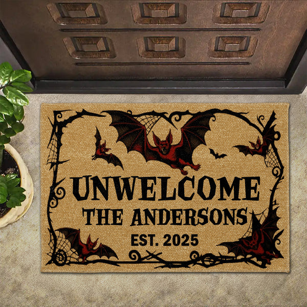 Unwelcome Gothic Bats Design