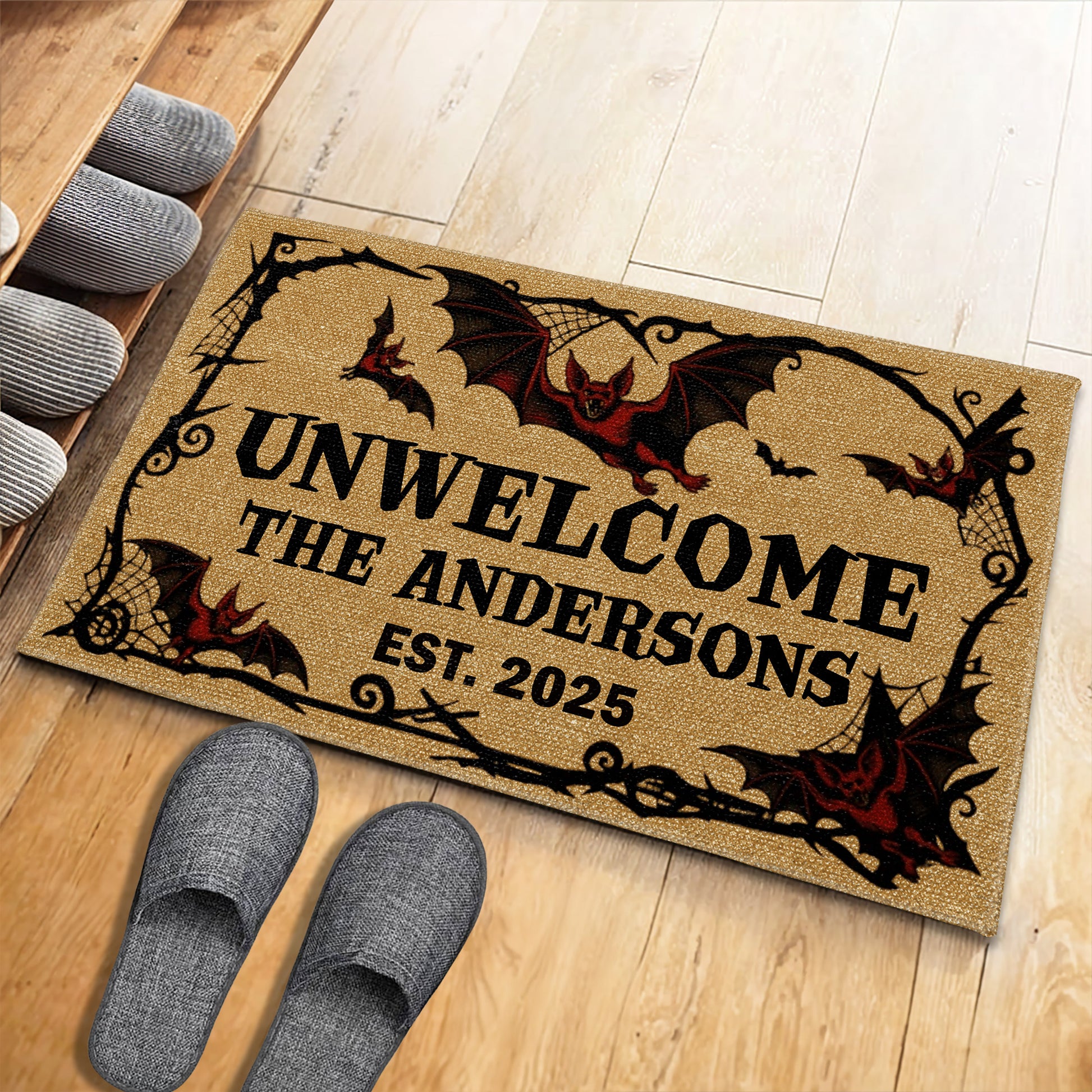 Unwelcome Gothic Bats Design