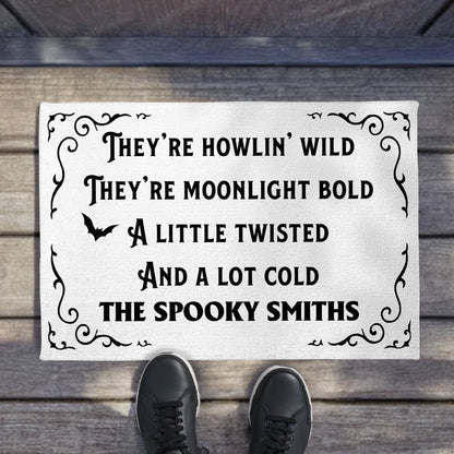 They're Howlin' Wild, Moonlight Bold, Spooky Personalized Doormat