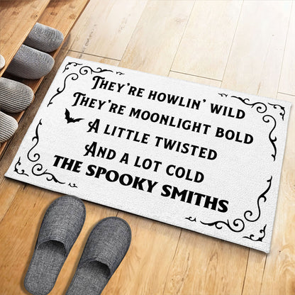 They're Howlin' Wild, Moonlight Bold, Spooky Personalized Doormat