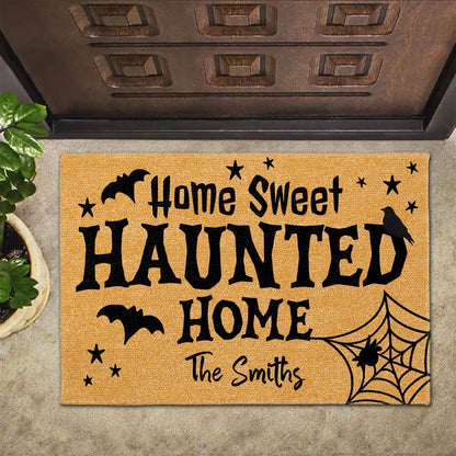 Home Sweet Haunted Home With Bats And Crow