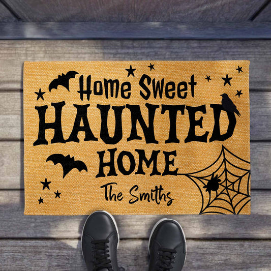 Home Sweet Haunted Home With Bats And Crow