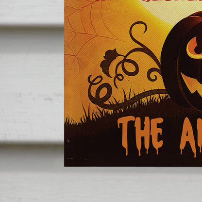 Creepy Kooky Mysterious Spooky Family Halloween Flag