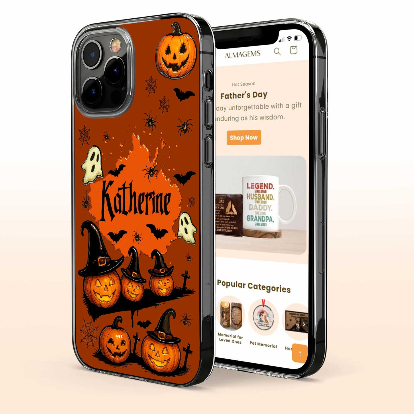 Spooky Season Pumpkins and Playful Ghosts