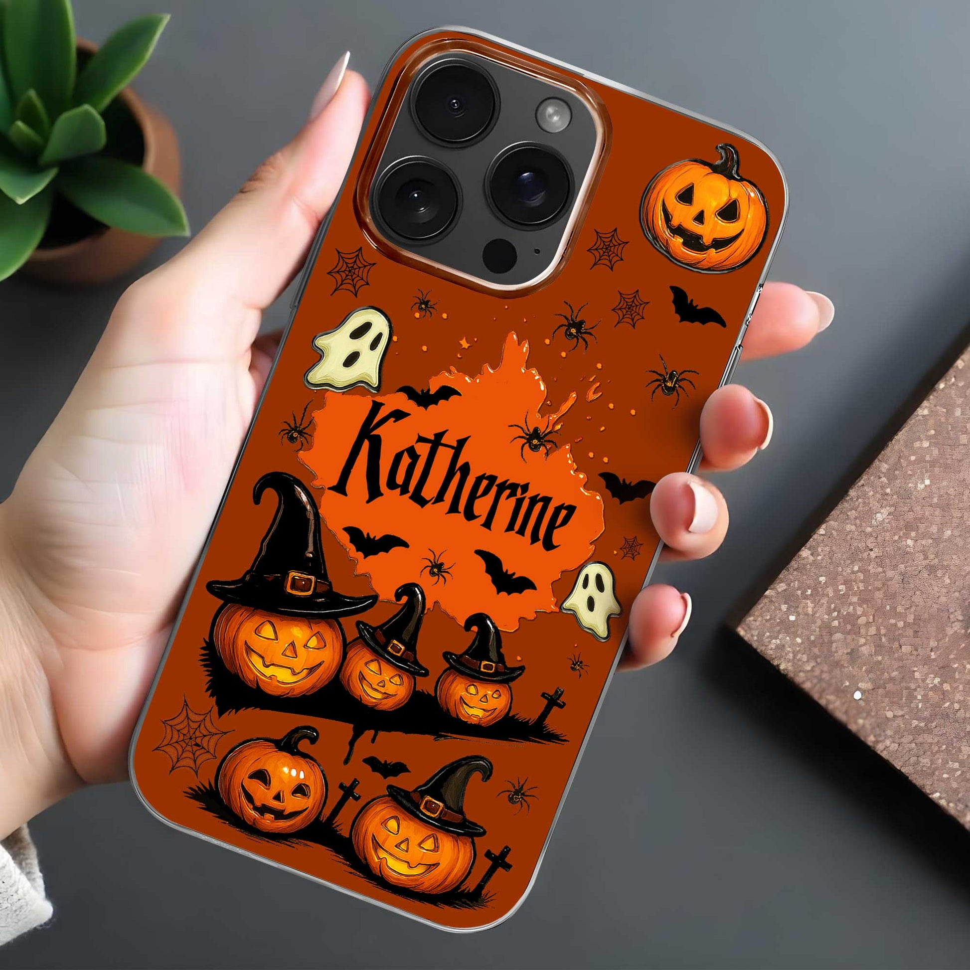 Spooky Season Pumpkins and Playful Ghosts