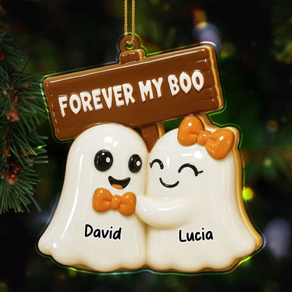 Forever My Boo, Cute Ghost Couple Ornament
