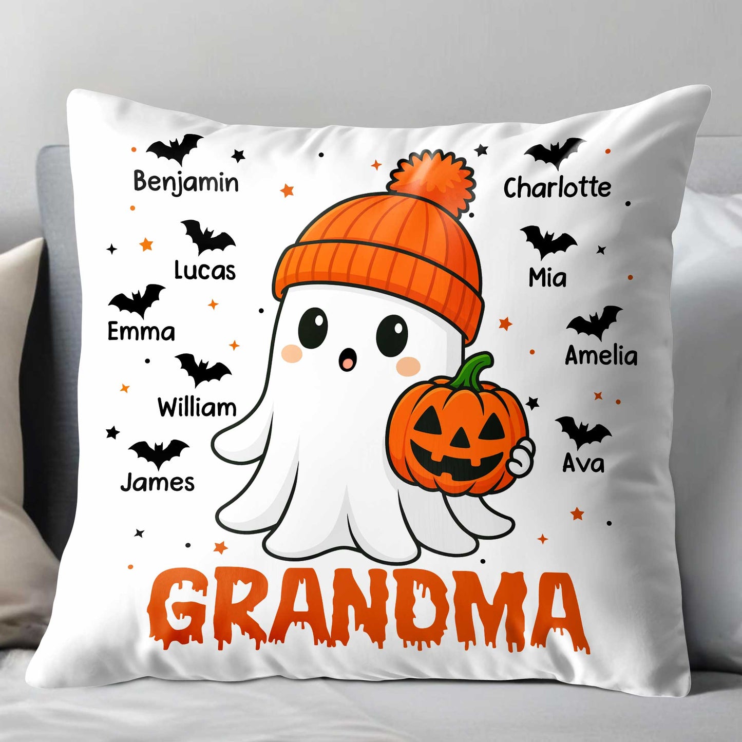Celebrate Halloween With A Cute Ghost And Festive Pumpkin