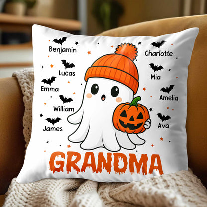 Celebrate Halloween With A Cute Ghost And Festive Pumpkin