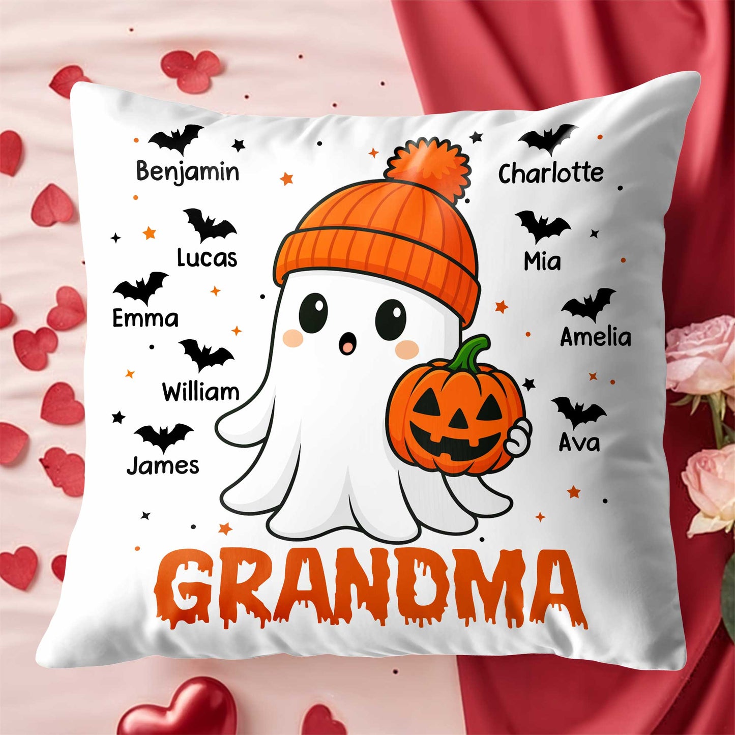 Celebrate Halloween With A Cute Ghost And Festive Pumpkin