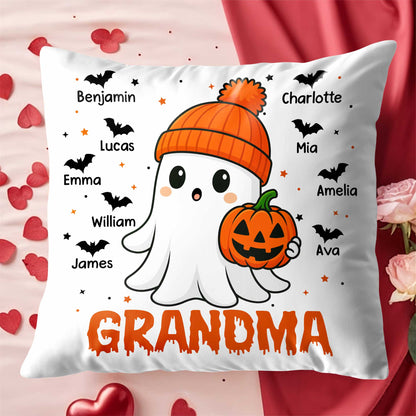 Celebrate Halloween With A Cute Ghost And Festive Pumpkin