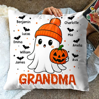 Celebrate Halloween With A Cute Ghost And Festive Pumpkin
