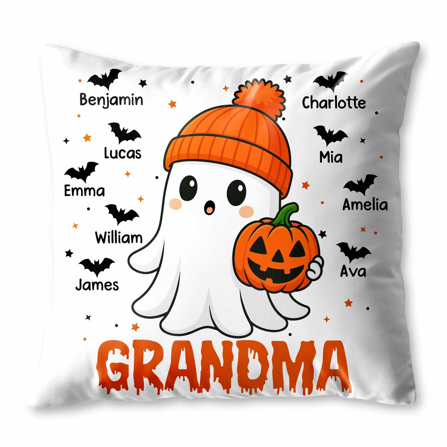 Celebrate Halloween With A Cute Ghost And Festive Pumpkin